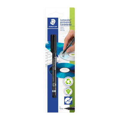 4007817310021-STAEDTLER Lumocolor 310 - Feutre noir pour CD/DVD--0