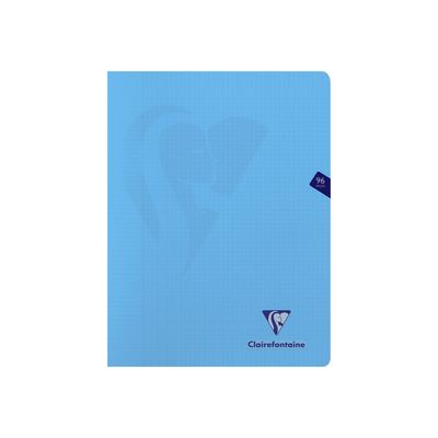 3329683033684-Clairefontaine Mimesys - Cahier polypro 24 x 32 cm - 96 pages - petits carreaux (5x5 mm) avec marge - disponible dans-Avant-1