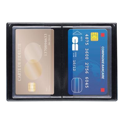 3045050314414-Oxford - Etui 10 cartes PVC 30/100e noir opaque-Avant-1