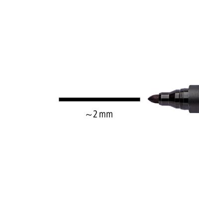 4007817304631-STAEDTLER LUMOCOLOR 352 - Marqueur permanent - pointe ogive - bleu--2