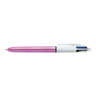 3086123307520-BIC 4 Couleurs Shine - stylo à bille - pack de 2-Angle gauche-0