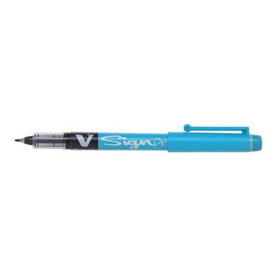 4902505198243-Pilot V Sign Pen - Feutre - pointe moyenne - turquoise-Angle gauche-0