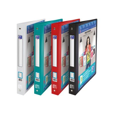 3045050287572-Oxford Polyvision - Classeur à anneaux personnalisable - Dos 30 mm - A4 - pour 150 feuilles - disponib-Angle gauche-0