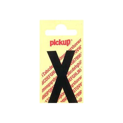 2012349362389-Pickup - Étiquette autocollante - 90 mm - Lettre X - noir mat-Avant-0