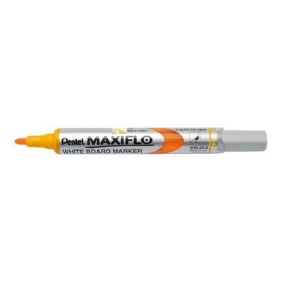 2012349387139-Pentel MAXIFLO - Pack de 12 marqueurs effaçables - pointe ogive - jaune-Angle gauche-1