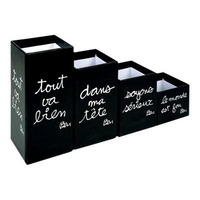 3371010378876-Quo Vadis Ben - 4 Pots à crayons magnétiques-Angle gauche-0