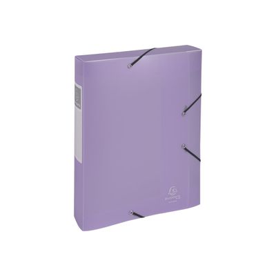 3130630162704-Exacompta Chromaline Pastel - Boîte de classement plastique (livrée à plat) - dos 60 mm - disponible dans-Angle gauche-10