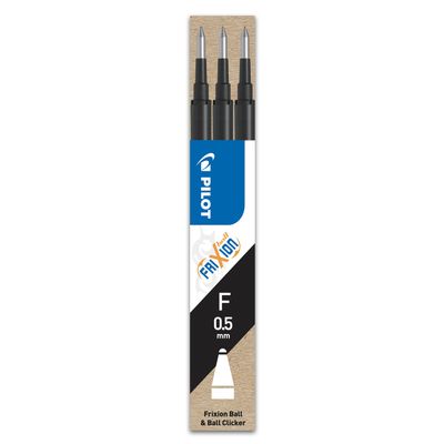 4902505422836-Pilot Frixion Ball - 3 Recharges pour rollers effaçables - 0,5 mm - noir-P_400000405_2-0