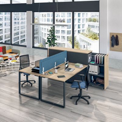 3253310170919-Caisson TOWER - L44 x H114 x P80 cm - 3 tablettes + 1 support DS réglable - structure blanc perle --P_400002629_2-1