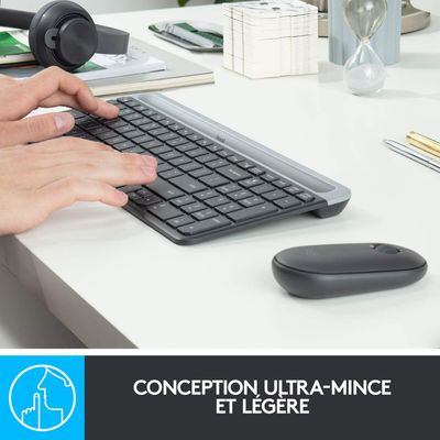 5099206086463-Logitech MK470 - Ensemble clavier et souris sans fil - ultra fin - Azerty - graphite-P_400006902_11-8