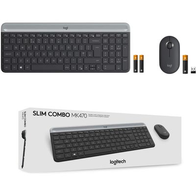 5099206086463-Logitech MK470 - Ensemble clavier et souris sans fil - ultra fin - Azerty - graphite-P_400006902_14-11