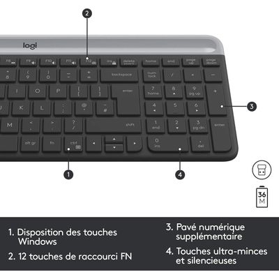 5099206086463-Logitech MK470 - Ensemble clavier et souris sans fil - ultra fin - Azerty - graphite-P_400006902_9-6