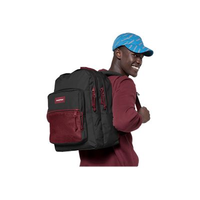 5400879256006-EASTPAK Pinnacle - Sac à dos 2 compartiments - 42 cm - Blackout striped red-P_400008337_5-4