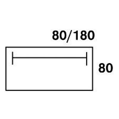3253310174825-Bureau droit DUAL - L80 - Pieds blanc - plateau imitation Erable-P_400008965_6-4