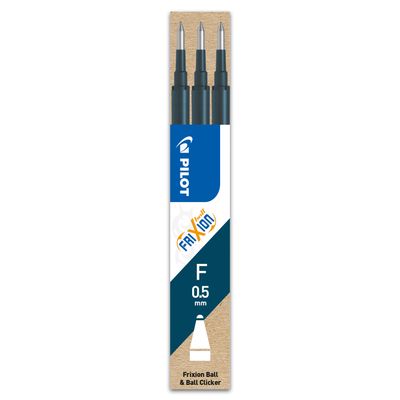 4902505465550-Pilot Frixion Ball - 3 Recharges pour rollers effaçables - 0,5 mm - bleu nuit--0