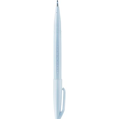 4902506365057-Pentel Sign pen - Feutre pinceau à pointe souple - gris clair--0