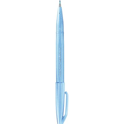 4902506365095-Pentel Sign pen - Feutre pinceau à pointe souple - gris bleuté--0