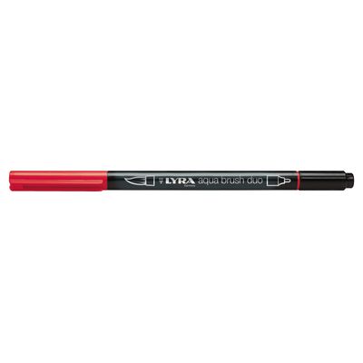 4084900608548-Lyra Aqua Brush Duo - Feutre pinceau double pointe - laqué Geran foncé--0