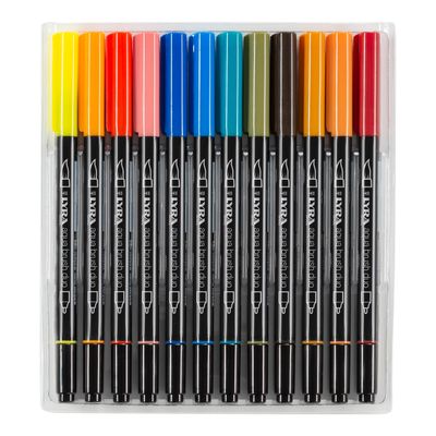 4084900601242-Lyra Aqua Brush Duo - 36 Feutres pinceaux double pointe - couleurs assorties--1