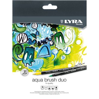 4084900601242-Lyra Aqua Brush Duo - 36 Feutres pinceaux double pointe - couleurs assorties--0