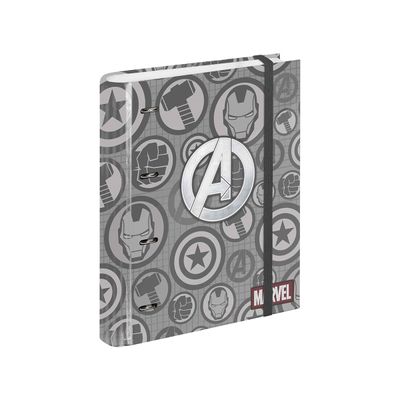 8435376398253-Avengers Assault - Classeur à anneaux avec élastique - A4 - 50 feuilles incluses - Karactermania--0