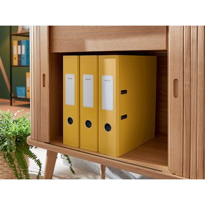 4002432125203-Leitz 180° Cosy - Classeur à levier - Dos 80 mm - A4 - jaune--4
