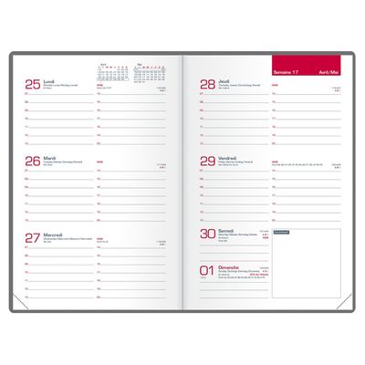 3147280219245-Agenda Oxford Senso - 1 semaine sur 2 pages - 10 x 15 cm - bleu - Hamelin--1