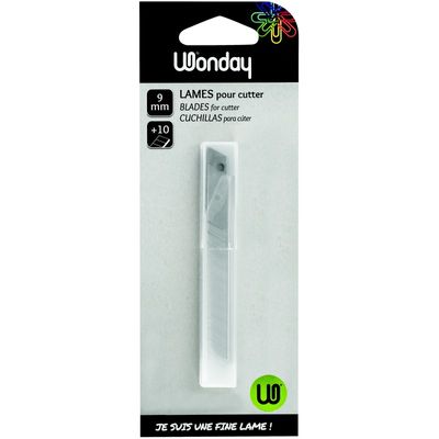 3457704030159-Wonday - Etui de 10 lames - pour cutter de précision - 9.5 mm--0