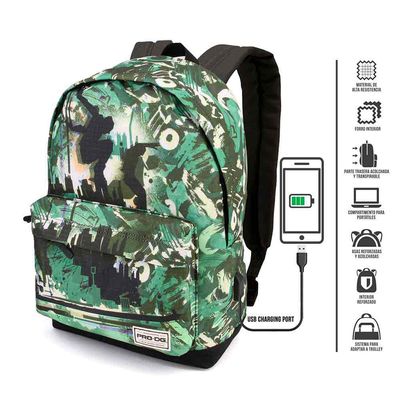 8445118026030-PRODG FLY - Sac à dos vert - 1 compartiment - 45 cm - Karactermania--1