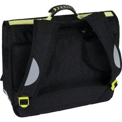 3664447122397-Cartable Football 38 cm - 2 compartiments - noir - Oberthur--1