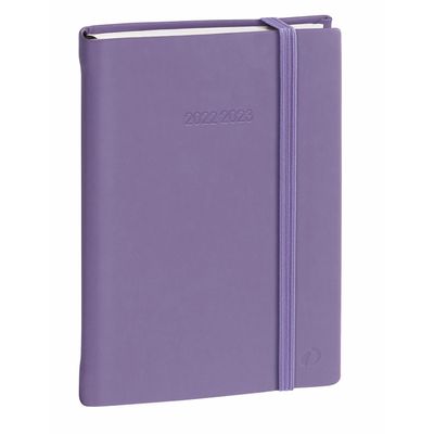 3371010476848-Agenda à élastique Silk - 1 jour par page - 12 x 17 cm - lilas - Quo Vadis--0