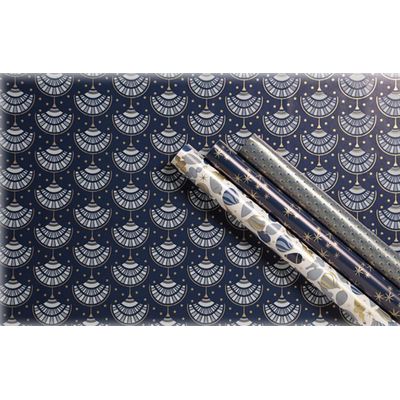 3329682020661-Clairefontaine Excellia Christmas - Papier cadeau - 70 cm x 2 m - différents modèles disponibles (nui--2