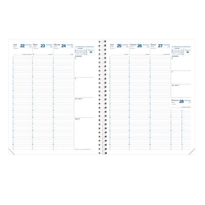 3371010474547-Agenda Club Eurequart - 1 semaine sur 2 pages - 24 x 30 cm - bleu marine - Quo Vadis--1