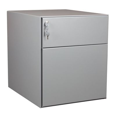 3700339991914-Caisson mobile métallique monobloc – 2 tiroirs - silver--0