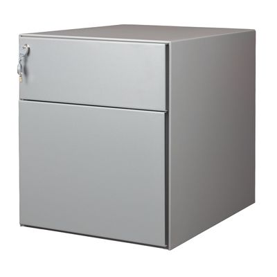 3700339991914-Caisson mobile métallique monobloc – 2 tiroirs - silver--2
