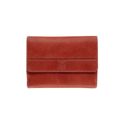 5413082210338-Porte-monnaie fermeture à bouton avec 4 poches fenêtres Savannah - rouge - label M--0