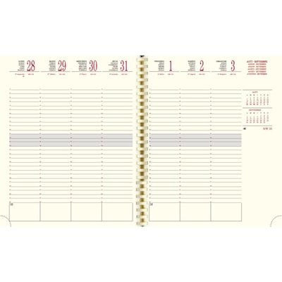 3660942081467-Agenda Rialto - 1 semaine sur 2 pages - 16 mois - 18,5 x 22,5 cm - bleu - Exacompta--1