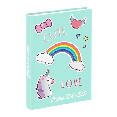 3135257453136-Agenda Bubbles - 1 jour par page - 12 x 17 cm - rose ou bleu - Viquel--2