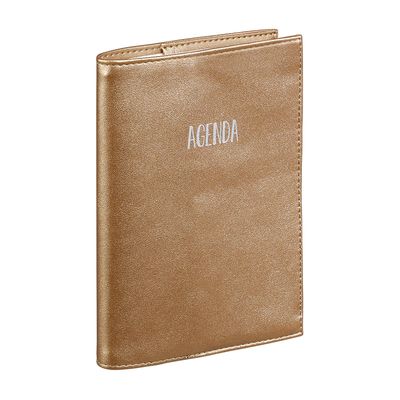 3135257473332-Agenda Disco - 1 jour par page - 12 x 18 cm - bronze ou bleu - Viquel--1