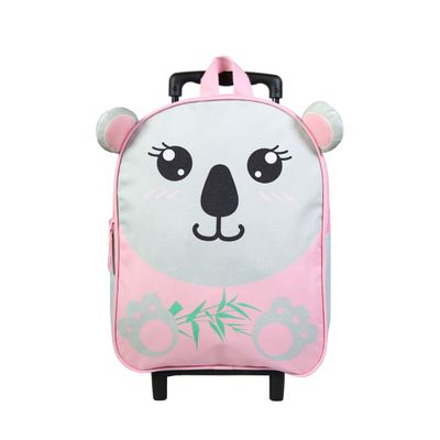 3666311016245-Sac maternelle à roulettes Kids Koala - 1 compartiment - gris - Bagtrotter--0