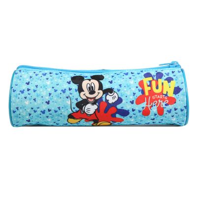 3666311015569-Trousse ronde Mickey - 1 compartiment - bleu - Bagtrotter--2