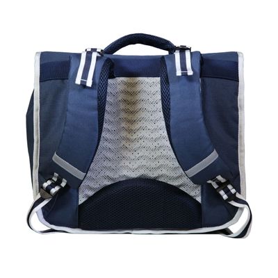 3666311001432-Cartable Phileas Rugby 38 cm - 2 compartiments - bleu - Bagtrotter--2
