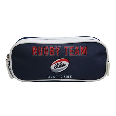 3666311001449-Trousse rectangulaire Phileas Rugby - 2 compartiments - bleu - Bagtrotter--0