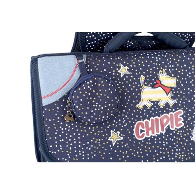 3045050442612-Cartable Chipie Dots - 2 compartiments - 38 cm - bleu - Hamelin--2