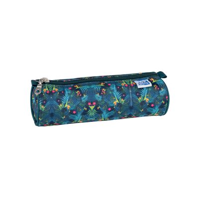 3020120170398-Trousse ronde Oxford Flowers - 1 compartiment - différents modèles disponibles - Hamelin--0