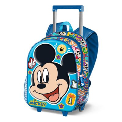 8445118047486-Mickey Mouse Blissy - Sac à dos à roulettes 3D - 1 compartiment - Karactermania--0