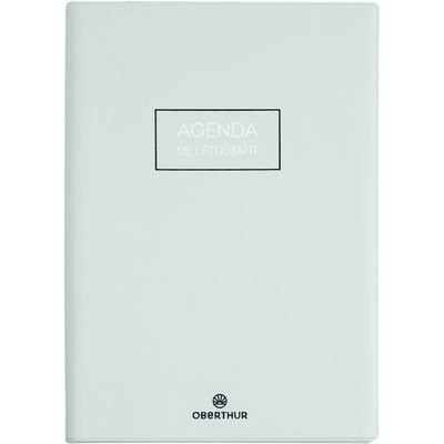 3664447144849-Agenda Cirrus - 1 jour par page - 12,5 x 17,5 cm - gris clair - Oberthur--0