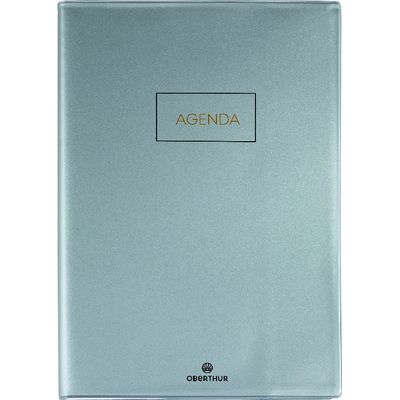 3664447144894-Agenda Cirrus - 1 jour par page - 15 x 21,6 cm - gris clair - Oberthur--0