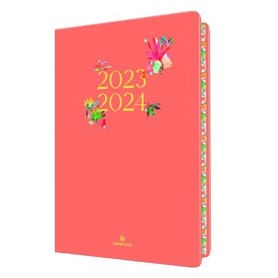 3664447145600-Agenda à élastique Tivoli 25 - 1 semaine sur 2 pages - corail - Oberthur--0