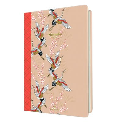 3664447145891-Agenda à élastique Sakura 25 - 1 semaine sur 2 pages - oiseaux - Oberthur--0
